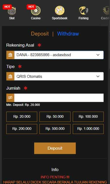 cara deposit At866 Slot Mode Next